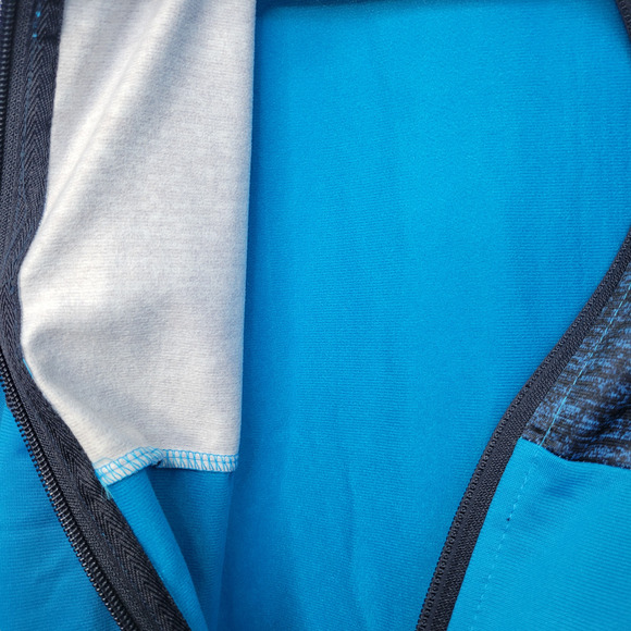 AND1 Basketball Colorblock Blue Full Zip Warm Track Jacket Men Sz L - Picture 3 of 6